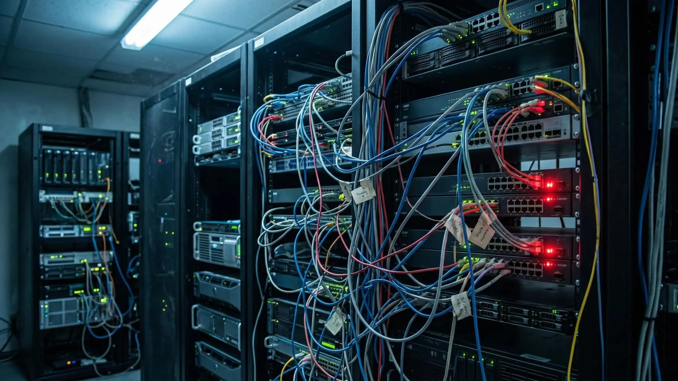 Disconnected corporate systems and incoming data being connected through a central integration infrastructure